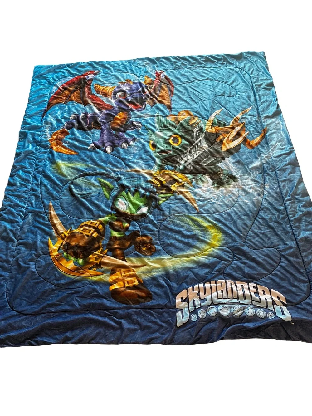 Retired Skylanders Twin Comforter Spyro Stealth Elf Gill Grunt